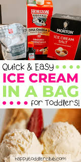 Ice cream made just from milk tends to be kind of icy. Ice Cream In A Bag Recipe With Milk Happy Toddler Club