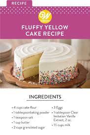 Fluffy Yellow Cake Recipe Recipe In 2020 Yellow Cake Recipe Cake Recipes Homemade Cake Recipes