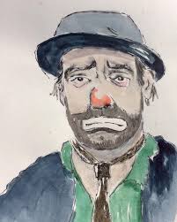 The Sad Clown Sculpture at World Expo 88 in Brisbane