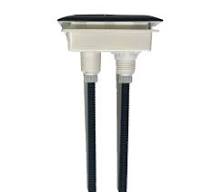 Universal Rectangular Dual Flush Push Button for Toilet Replacement Parts  Black
