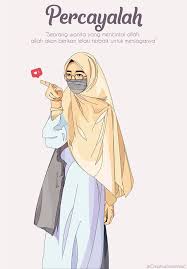 Wanita Yang Mencintai Allah Gambar Kartun Wanita