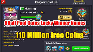 Ball of 8 balls a try can resist the feeling of wanting to continue playing it. Download 8ball Pool Coins Giveaway Lucky Winners Names 110 Million 8b Pool Coins Youtube Youtube Thumbnail Create Youtube