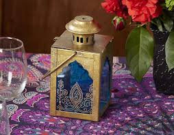 Hand made · eau de parfum · advertise with us Amazon Com Kate Aspen Indian Jewel Table Lantern Wedding Decorations Party Favor Tea Light Holder Gold Blue Home Kitchen