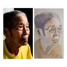 Day 22 with David Tenorio @drawcumentary Watercolors again today, and I  think I did a better job this time leaving the white areas untouched —  which is always a challenge for me! #