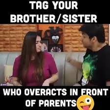 My brother, my sister, and myself pooled our money together. Brother Sister Jokes Brother Sister Jokes Video Ramya Shetty Sharechat Funny Romantic Videos Shayari Quotes
