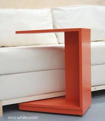Rolling C End Table Or Sofa Table Diy Furniture Plans Furniture Diy Diy Furniture