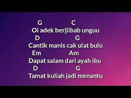 Chordify is your #1 platform for chords. Adek Berjilbab Ungu Lirik Chord Kunci Gitar Gampang Youtube