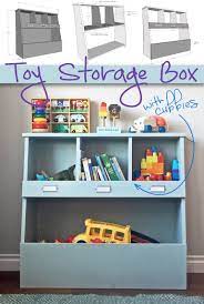 Maybe you would like to learn more about one of these? Toy Bin Box With Cubby Shelves Diy Toy Storage Kids Storage Bins Toy Storage Bins
