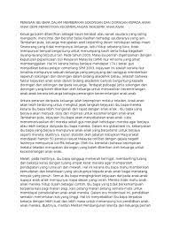 Peranan ibu bapa dalam membentuk keperibadian dan sahsiah diri seseorang anak itu adalah amat penting. Peranan Ibu Bapa Dalam Memberikan Sokongan Dan Dorngan Kepada Anak