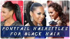 The hair can still be shown off, but is kept off. 30 Best Ponytail Hairstyles For Black Hair Youtube