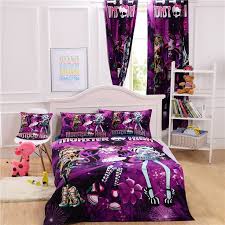 The comforter that this set accompanies is loaded with 100% quality polyester. Monster High Bed Cover Monster High Bedding Set For Kids Monster High Bedding Sets Purple Cotton Beddin Bedroom Set Monster High Bedroom Bedroom Furniture Sets