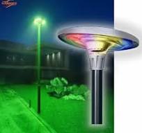NEW IP65 Waterproof Solar Flood Light 500W All in One Solar Street Light  ABS Plastic LED Solar UFO Light with Remote Control