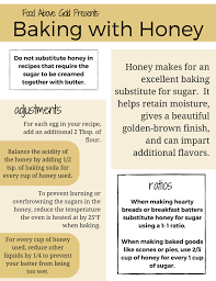 Bake With Honey Instead Of Sugar With These Four Easy Steps Baking With Honey Cooking Substitutions Honey Recipes