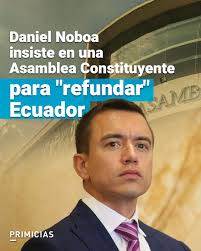 El candidato presidente Daniel Noboa asegura que la actual Constitución  "tiene muchísimos errores que descalabran totalmente la posibilidad de  darle seguridad y tranquilidad a las personas". http://prim.ec/S9J950Vvj4t