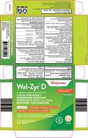 Wal Zyr D Tablet Extended Release Walgreen Company