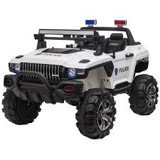 Bring both function and style to your kitchen with this understated island, the perfect anchor for your arrangement. Aosom 12v Electric Battery Operated Riding Car Toy For Toddlers Police Suv 2 Seat White Aosom