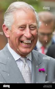 Prince charles laughing hi-res stock ...