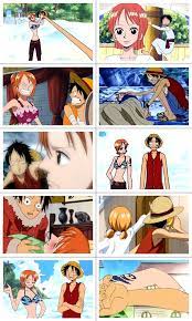 Nami And Luffy Montage Manga Anime One Piece One Piece Comic One Piece Manga