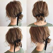 ギリ結べる長さでもできる ボブのアップヘアアレンジ8選 braids for short hair short hair styles medium hair styles
