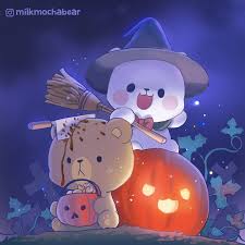 Maybe you would like to learn more about one of these? Milk Mocha On Twitter Happyhalloween Mobile Wallpaper Https T Co 6jl4dcrlax Trickortreat Milkmochabear Milkandmocha