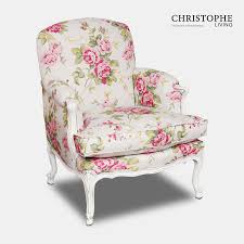 The key here is to go for a big contrast in scale. White French Armchair French Furniture Christophe Living