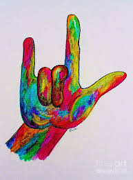 Saranghae is a fairly casual way to say i love you. I Love You Asl American Sign Language Watercolor Print Hand Signing Love Symbol Art Prints Art