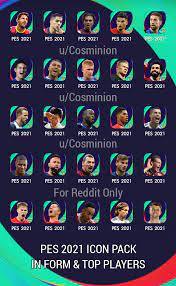 Pes 2021 Icon Pack In Form And Top Players Pesmobile