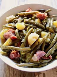 Country Green Beans And Potatoes With Ham In The Pressure Cooker Fast And Easy Way To Get Tender Green Bea Ham And Green Beans Pot Recipes Instant Pot Recipes