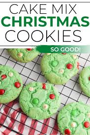 Cake Mix Christmas Cookies Recipe Recipe Christmas Cookies Cookie Recipes Cookies Recipes Christmas