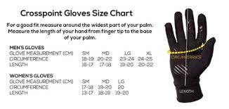 The measurement to the right side of your hand is your approximate glove size. Crosspoint Gloves Sizing Chart Showers Pass