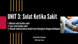 Wajib bagi orang yang sakit untuk mandi, sebagai bentuk membersihkan diri dari hadats besar lalu pastikan orang yang sakit menggunakan pakaian yang bersih ketika akan menunaikan salat. Rukhsah Solat Ketika Sakit By Maria Suharlyna On Prezi Design