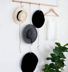 Hanging Hat Rack Ideas Diy Hat Rack Hanging Hats Hat Rack
