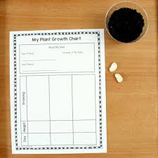 Plant Tracking Sheet For Kids Fantastic Fun Learning