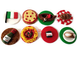 Simple tuscan tablescape ideas for an italian themed party. Italian Themed Cupcake Toppers Fondant Cake Decorations Italy Party Bottle Of Wine Italian Flag Gondola Passport Italian Food