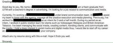 Jika kamu masih kebingungan tentang cara mengirim lamaran melalui email, kamu bisa ikuti beberapa langkah di bawah ini. Work Co Resumemurah Auf Twitter 8 Contoh Email Memohon Kerja English Bahasa Melayu Jangan Hantar Email Kosong Saja Tau