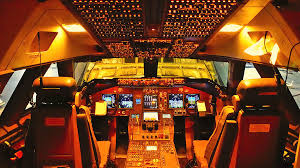 A shame for lh i fly with lufthansa from athens greece to chicago and back. Boeing 747 Flight Deck Photograph By R Van Agt