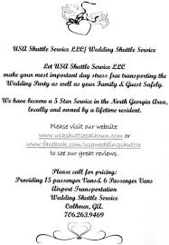 Louis to make sure everything goes wedding party vehicle. Usa Shuttle Service Llc Georgia Bridal Show