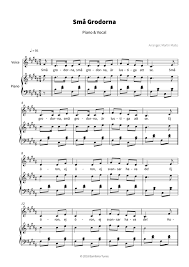 Små grodorna, små grodorna är lustiga att se. Sma Grodorna Gesang Klavier Traditional Kinderlied