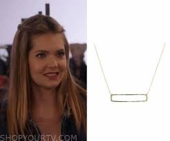Katie stevens, aisha dee, meghann fahy and more of your favorite 'bold type' stars are spilling their favorite fashion closet moments. The Bold Type Season 3 Episode 10 Sutton S Rectangle Necklace Shop Your Tv