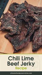 Spice It Up With This Chili Lime Beef Jerky Recipe Ufp Recipe Beef Jerky Recipes Chili Lime Beef Jerky Recipe Jerky Recipes