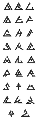Geometric Tattoo Tyler Typo Typography Alphabet Tattoo Fonts Typography Design