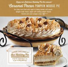 Take your time to enjoy the comforting taste of your favorite meals. Featured Pie Marie Callender S Restaurant Bakery Pumpkin Mousse Pumpkin Caramel Pumpkin Pie Recipes