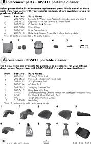 Bissell 3624 Spotclean Professional Portable Carpet Cleaner Corded Manual Bissell Spotclean Pro 3624 Owners Manual