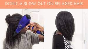 A relaxer journey is a commitment to learning proper hair chemically processed hair becomes dry and must be fully nourished to have a silky, shiny. Blow Out On Relaxed Hair How To Blow Dry Relaxed Hair Youtube