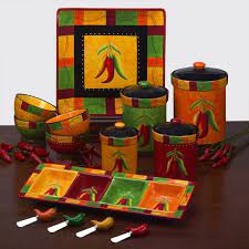 Cute and hot looking of shop southwest decor accents, pillows, table runners, wall art and picture frames for southwest decorating. Chili Pepper Kitchen Decor Chili Peppers Decor Mexican Kitchen Decor Kitchen Decor Themes