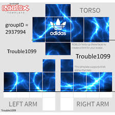 Best Selling Adidas Blue Lightning Roblox Roblox Shirt Shirt Template Blue Lightning