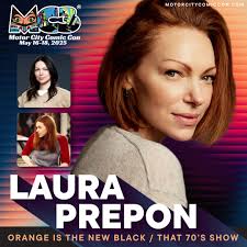 🎂🍰🎂🍰Happy Birthday to #LauraPrepon who will be a guest at  #MotorCityComicCon 2025 appearing Saturday and Sunday! You know her from  her roles