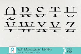 Download Split Letter Monogram Svg Letter Monogram Svg Serif Monogram Svg By Pinoyart Thehungryjpeg Com