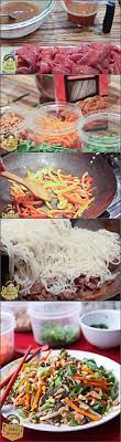 Hoisin Beef With Rice Noodles A Step By Step Photo Recipe Tutorial To Making This Very Easy Saucy Asian Stir Fry Meal With Bi Food Recipes Cooking Recipes