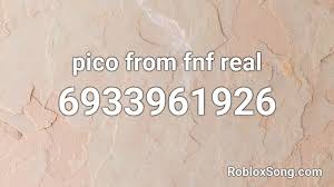 Here are roblox music code for fnf' (pico) roblox id. Pico From Fnf Real Roblox Id Roblox Music Codes